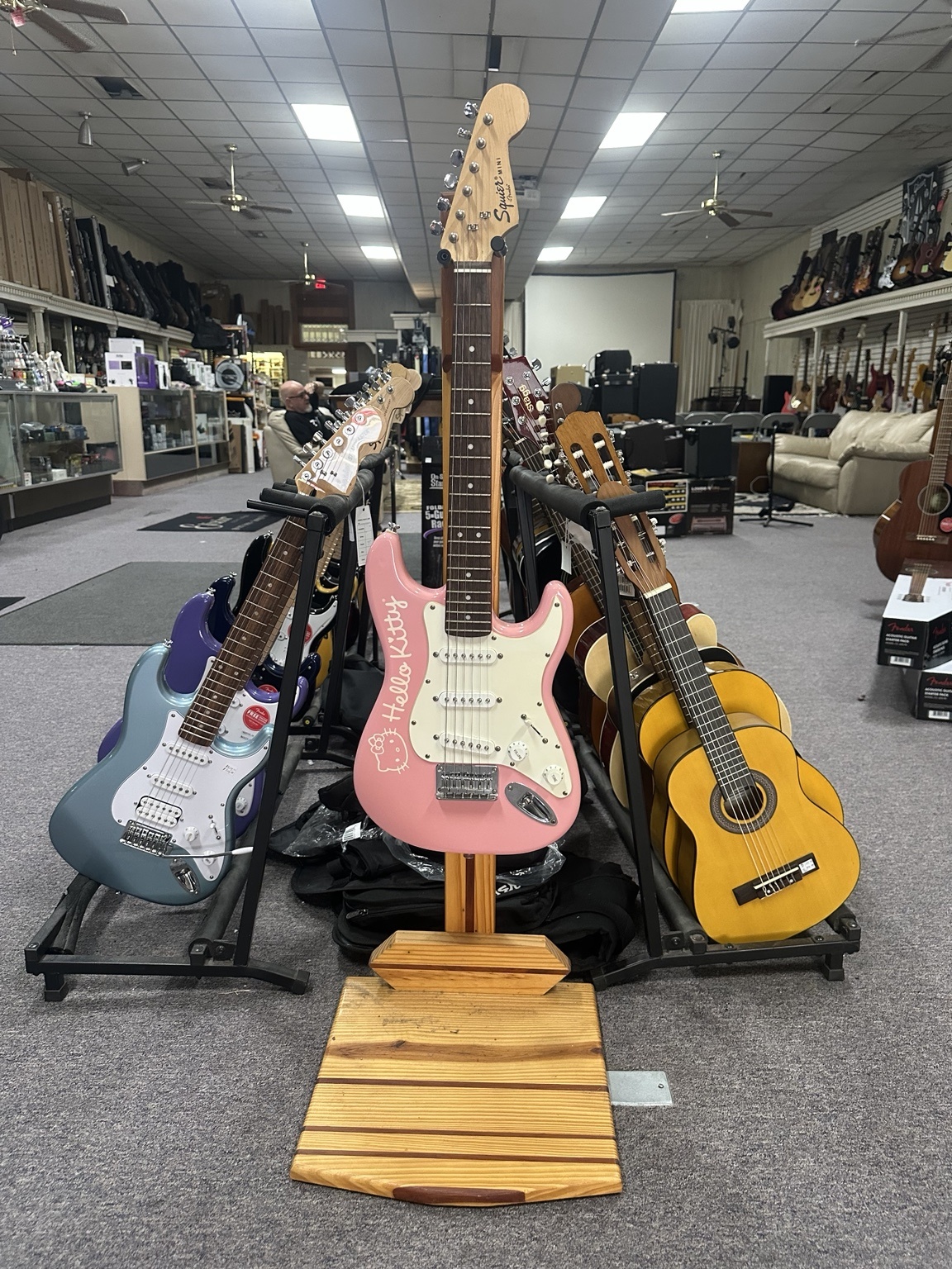 Guitars displayed inside One Music Square